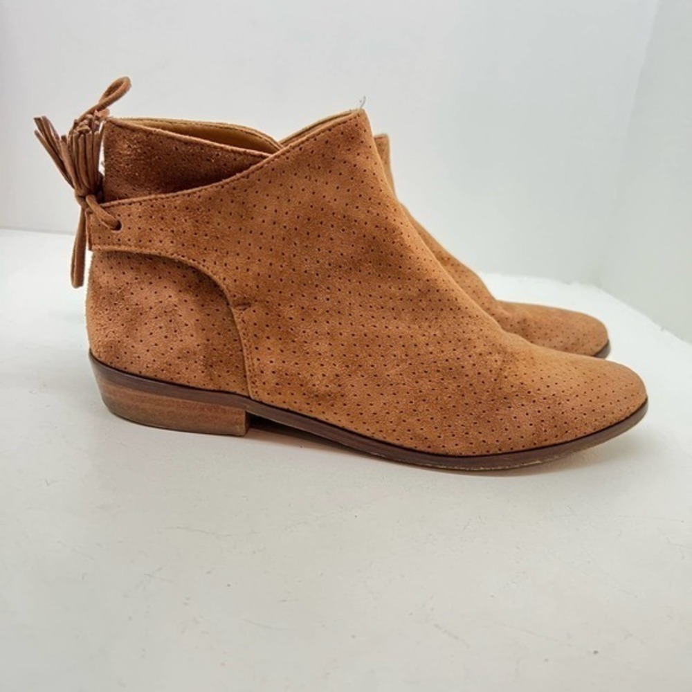 Sezane Brown Ankle Boots with Tassels - Picture 3 of 12